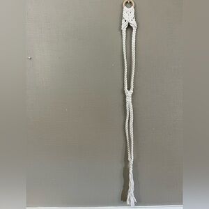 White Braided Rope Belt